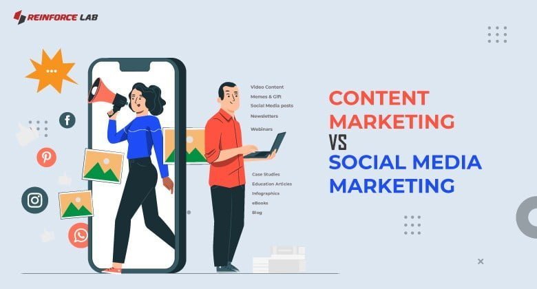 Content Marketing vs Social Media Marketing, Social Media Marketing Content Marketing, Social And Content Marketing, Content Marketing Vs Digital Marketing